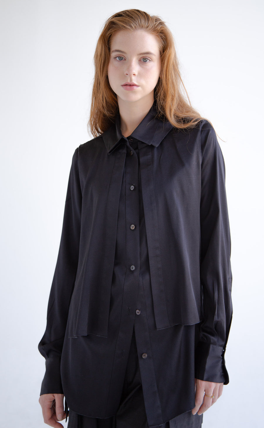 Layered Shirt in Black