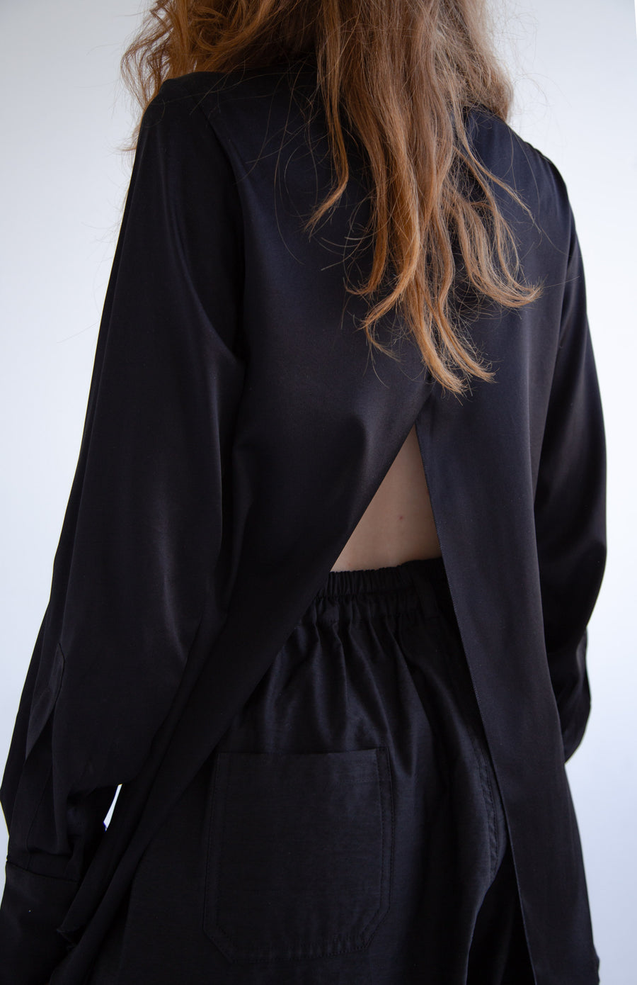 Layered Shirt in Black